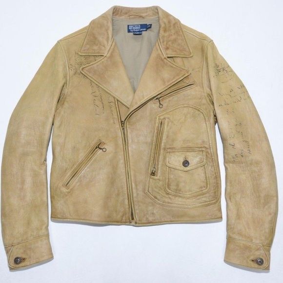 Vintage Polo Ralph Lauren Men's GREAT RARE Leather - Picture 1 of 8